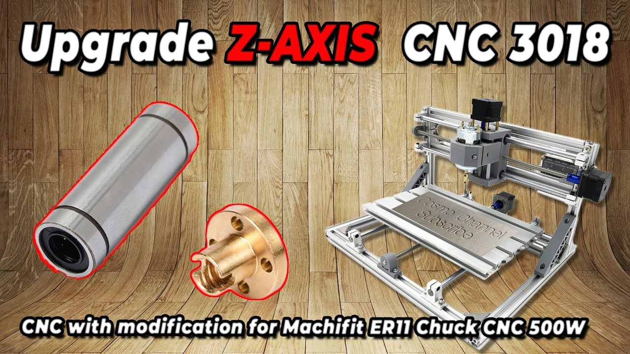 UPGRADE Z-AXIS CNC 3018 to improve stability at low cost - YouTube