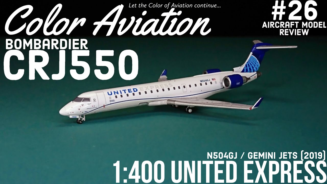 1:400 Gemini Jets United Express Bombardier CRJ550 N504GJ
