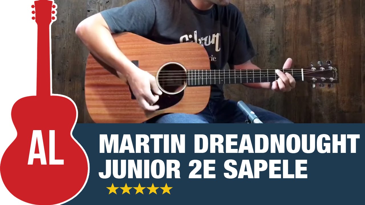 Martin Dreadnought Junior 2E Sapele - YouTube