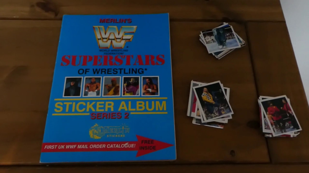 WWF 1991 Merlin Superstars Series 2 Sticker Book MISSION 1991