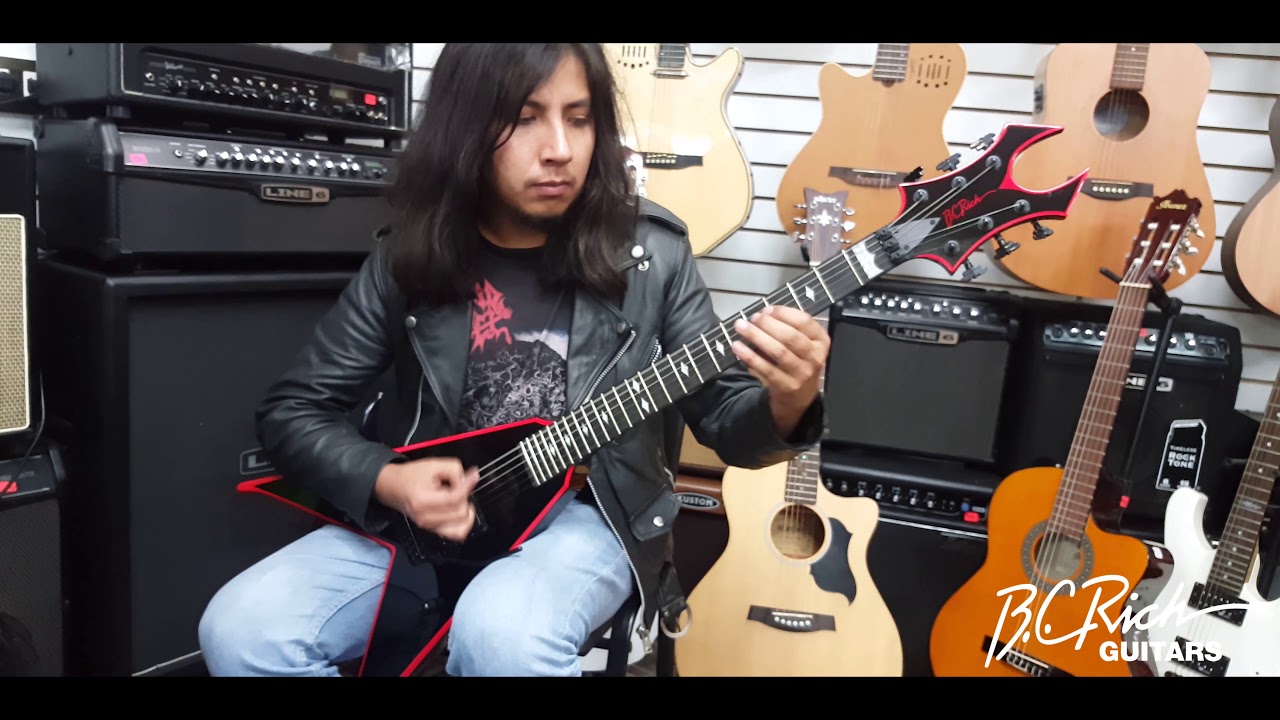 BC RICH Flying V Jr. V Icon Pat O'Brien Signature (JRVRBO) - YouTube