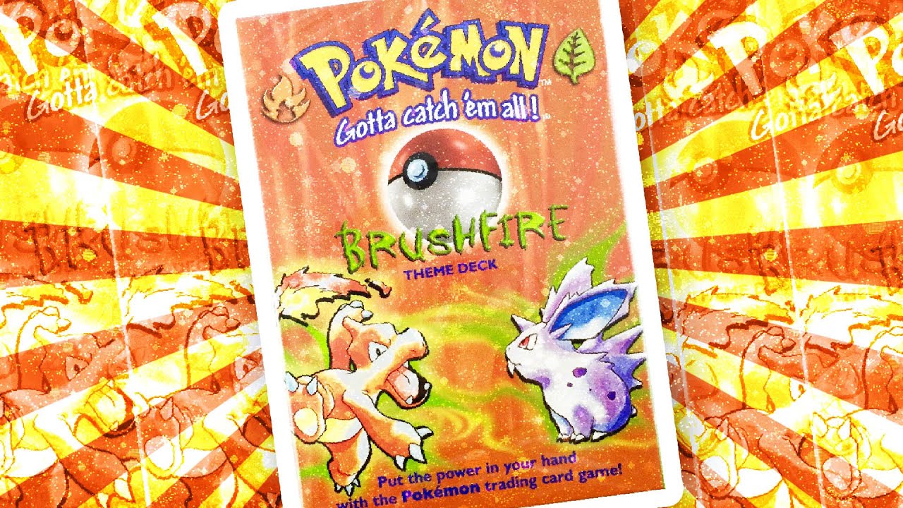 Opening 13x BRUSHFIRE Base Set Theme Decks - SHADOWLESS Pokemon