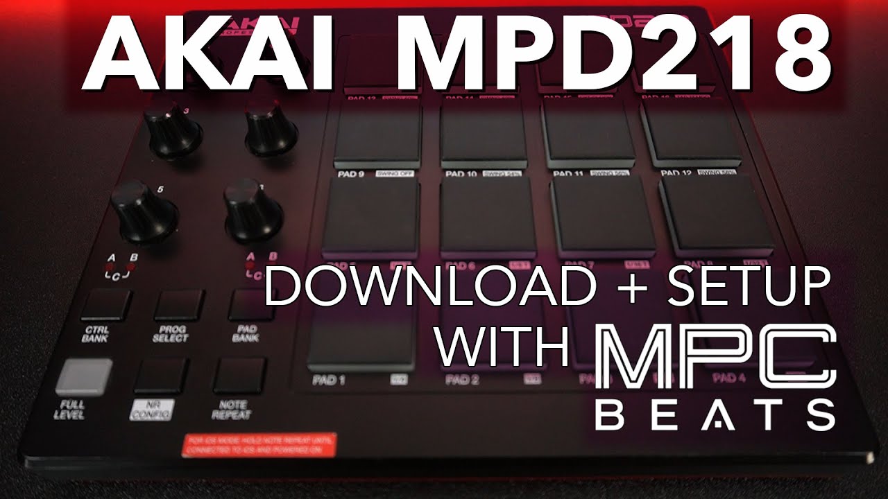 Akai Pro MPD218 | 付属ソフトのダウンロード、インストール、ロック