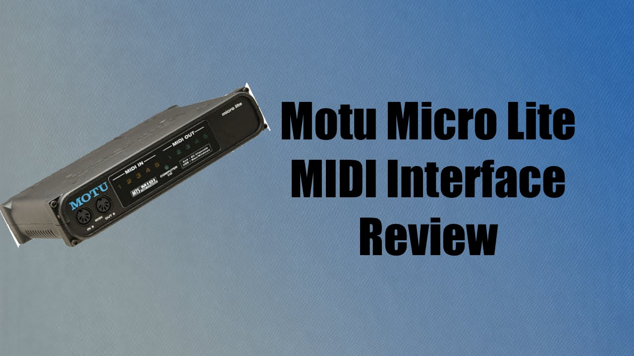 MOTU Micro Lite MIDI Interface Review - YouTube