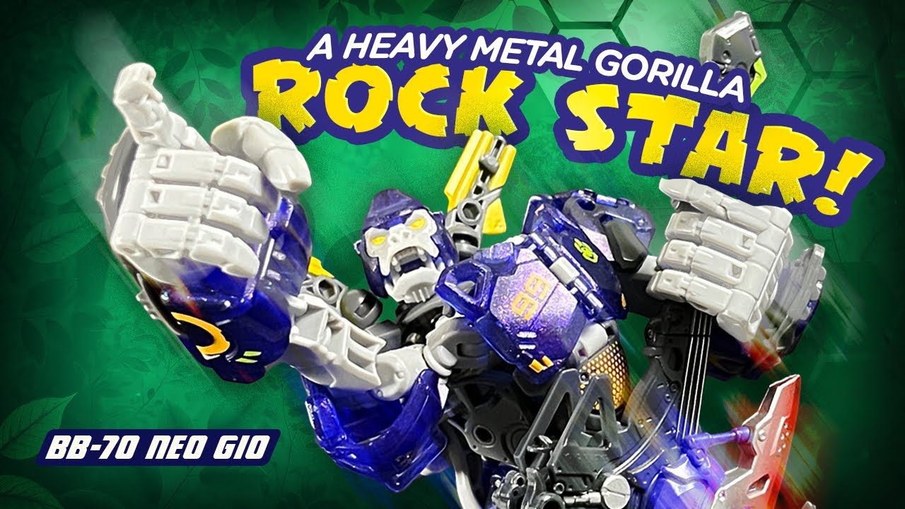 52Toys Beastbox BB-70 Neo Gio Is A Rock Star Gorilla! Heritage +