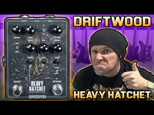 DRIFTWOOD HEAVY HATCHET - PREAMP / DISTORTION PEDAL DEMO - YouTube