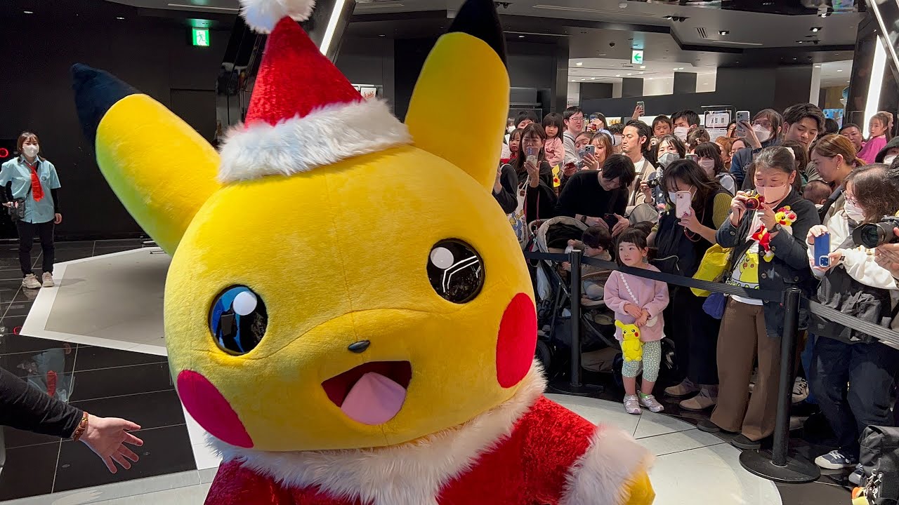ポケモンセンターシブヤ きらきら冬休み クリスマス サンタピカチュウ