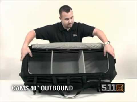 5.11 Tactical CAMS 40 Outbound Rolling Bag - YouTube