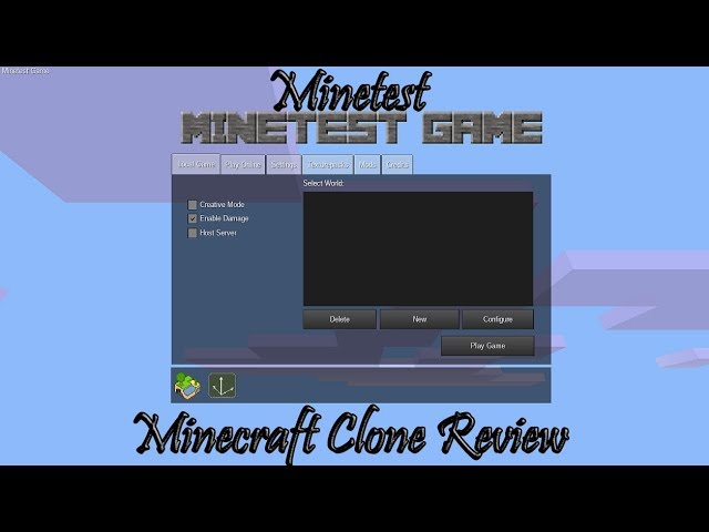 Minetest - Minecraft Clone Review - E2 - YouTube