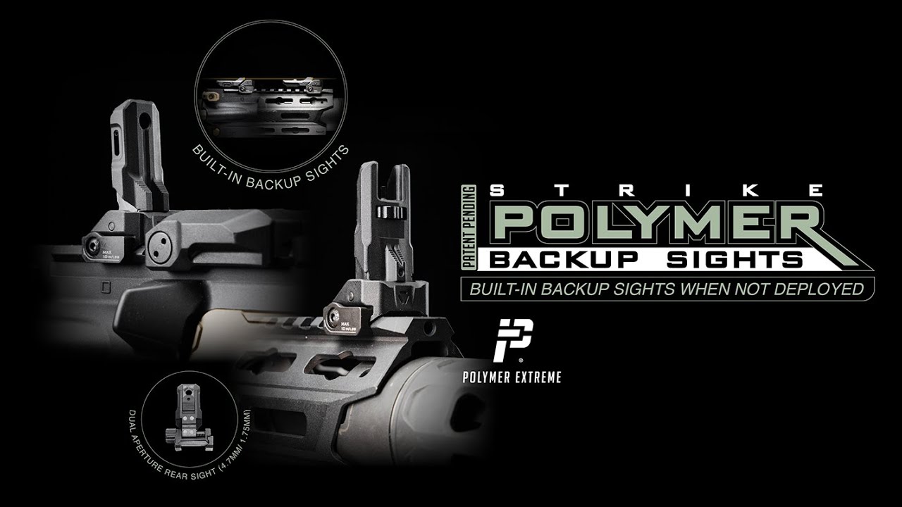 STRIKE INDUSTRIES フリップアップサイト POLYMER バックアップサイト
