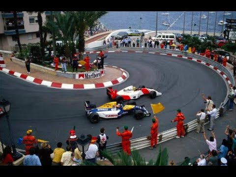 Senna vs Mansell - Epic battle - Monaco 1992 - YouTube