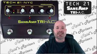 3 IN 1! TECH 21 SansAmp TRI A.C. Guitar Pedal Tube Amp Emulator