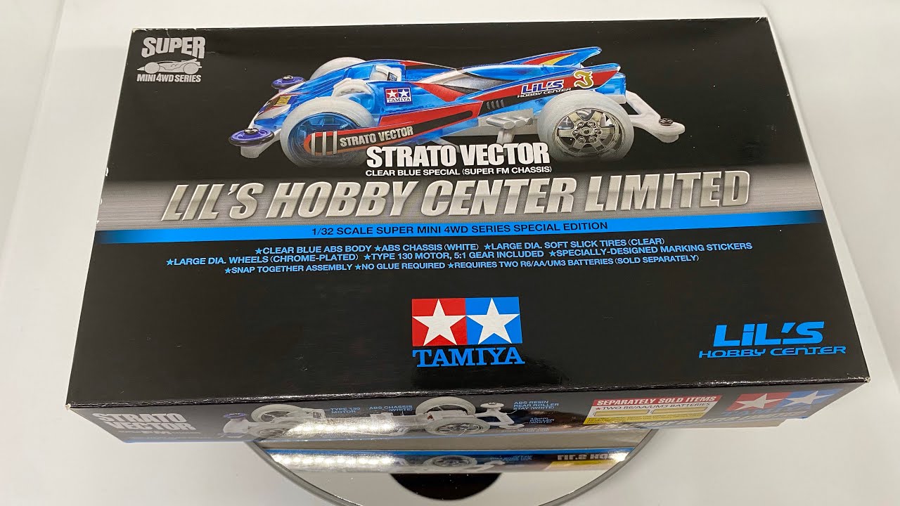 Unboxing tamiya strato vektor super FM Clear Blue special Lil's