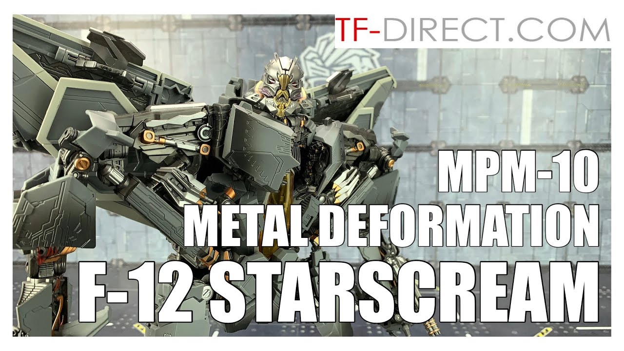 Metal Deformation F-12 Transformers MPM 10 Starscream Review - YouTube