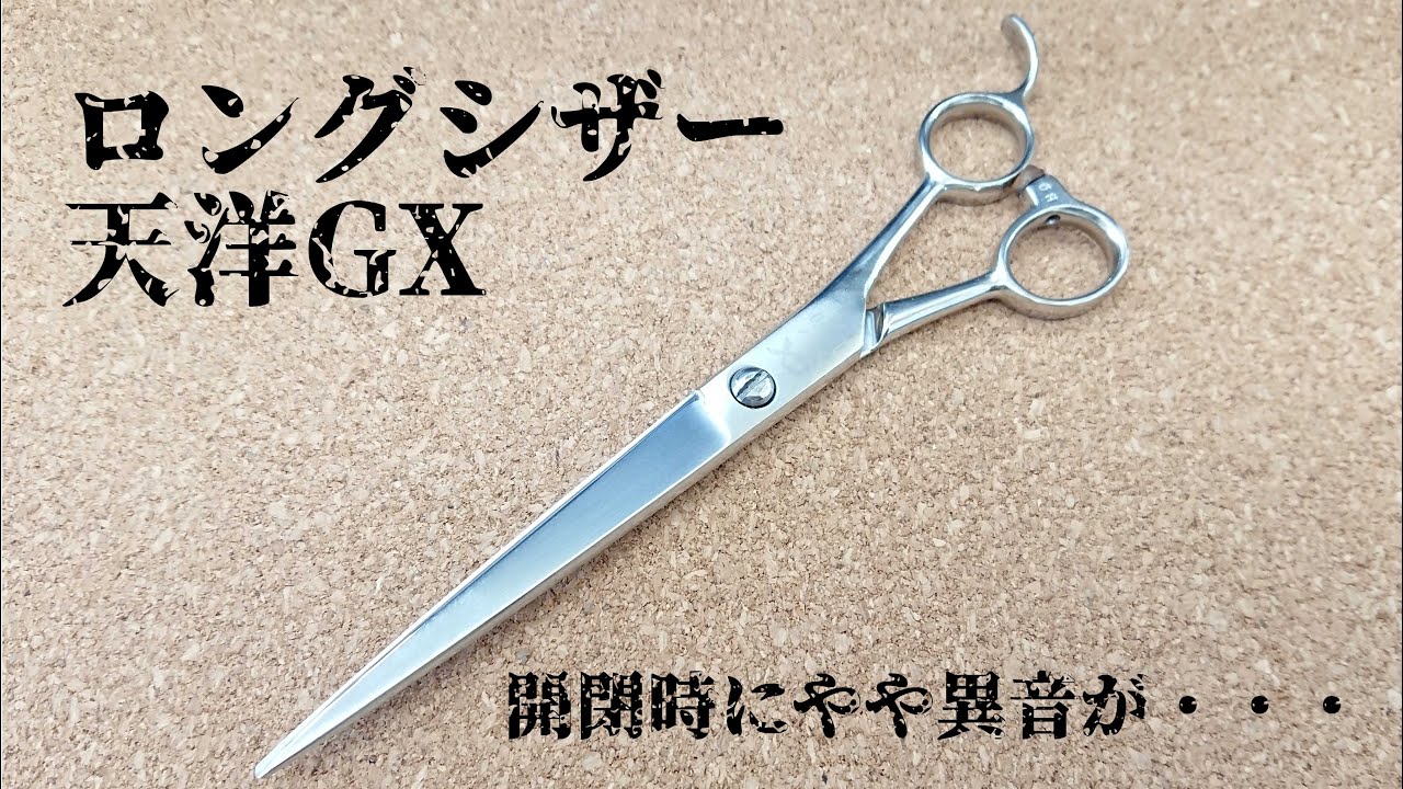 シザー(理美容ハサミ) 研ぎ 王道理容シザー 天洋GX - YouTube