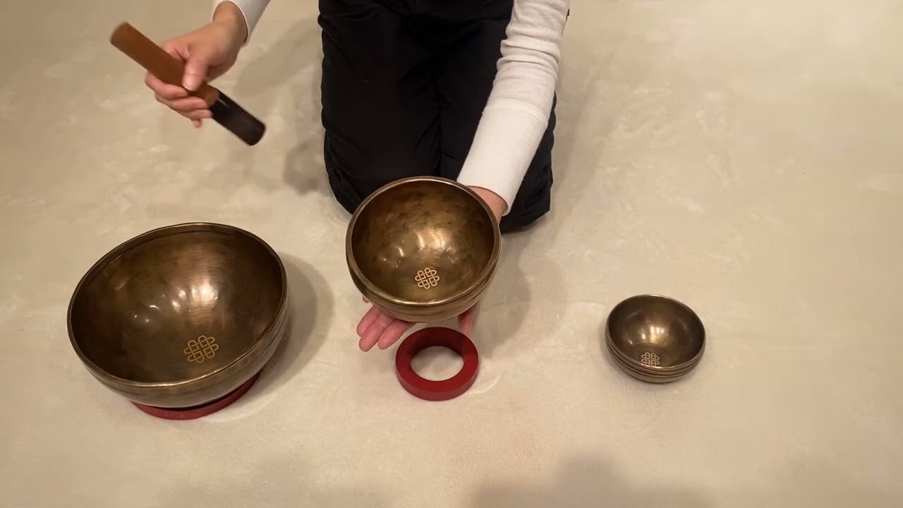 新・鍛造スペシャル・シンギングボウル3点セット（極小・小・中）『心