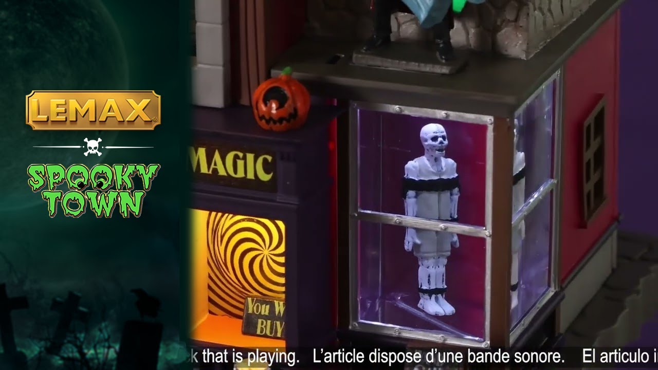 Lemax 45218 SMOKE & MIRRORS MAGIC SHOP - YouTube