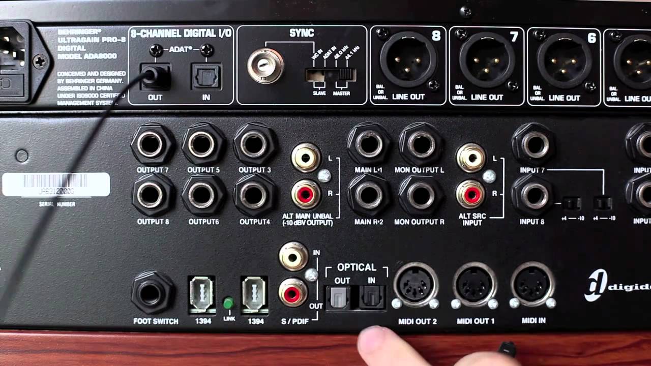 How To: Behringer ADA8000 Into Digi 002/003
