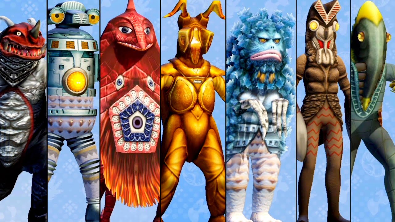 カネゴンゼットン・バルタンガラモン・バルタンセブンガー・ベムスター