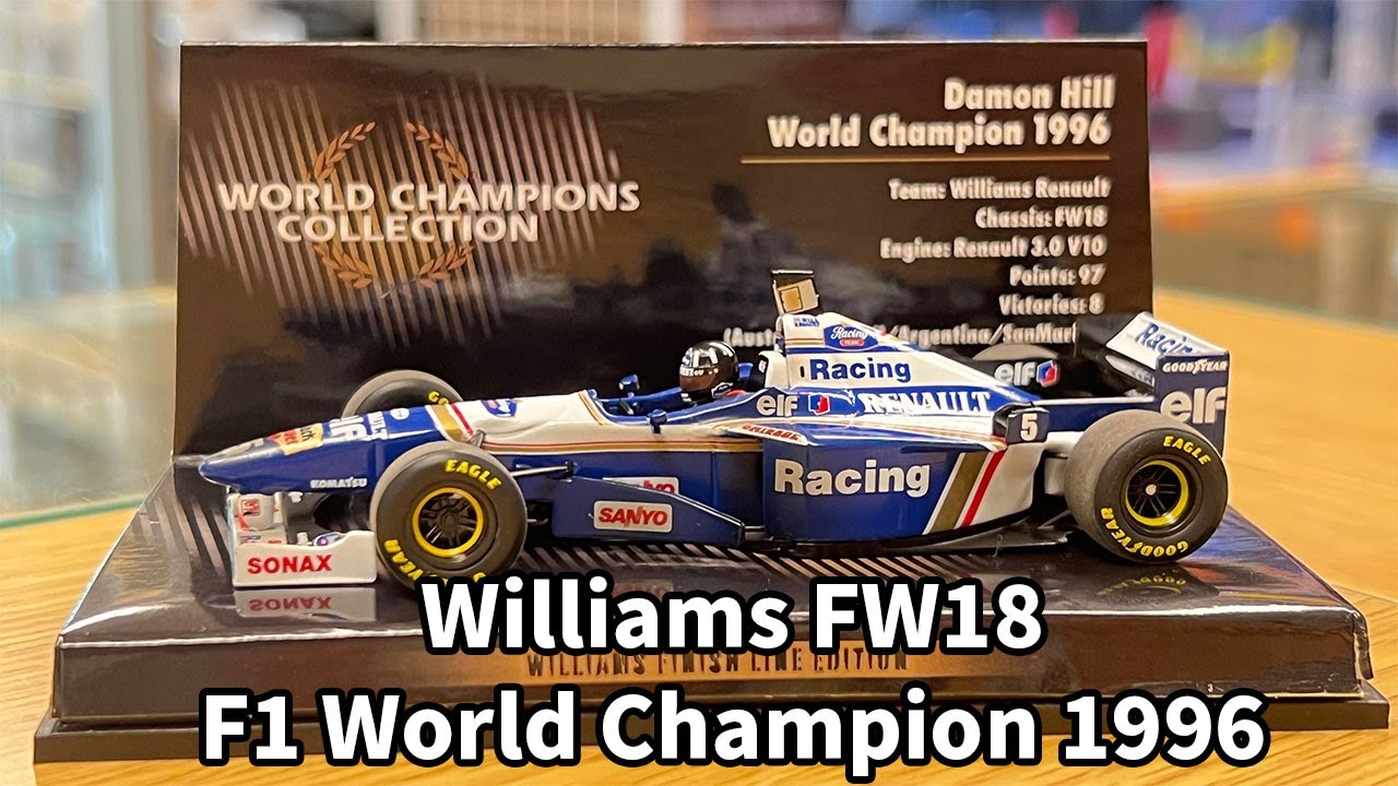 ミニチャンプス 1/43スケール ウィリアムズ FW18 ワールドチャンピオン