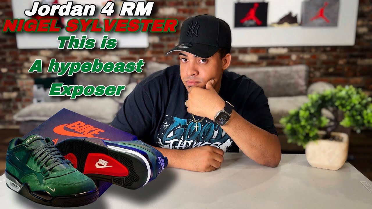 The Air Jordan 4 RM NIGEL SYLVESTER Is. Hypebeast Exposer - YouTube