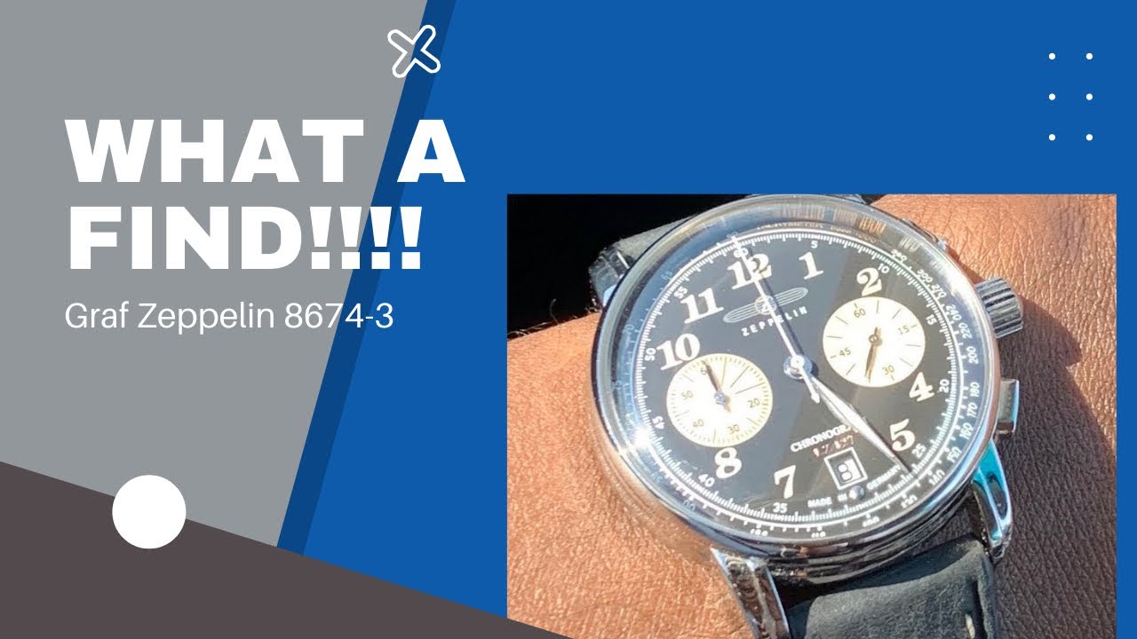 Zeppelin LZ127 Graf Zeppelin 8674-3 Reverse Panda Chronograph