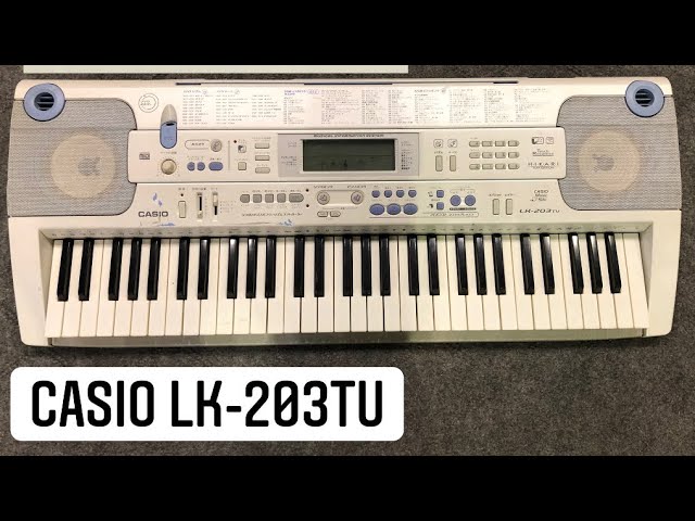Casio LK-203tv Keybaord Sound Review (Wilson's music instruments
