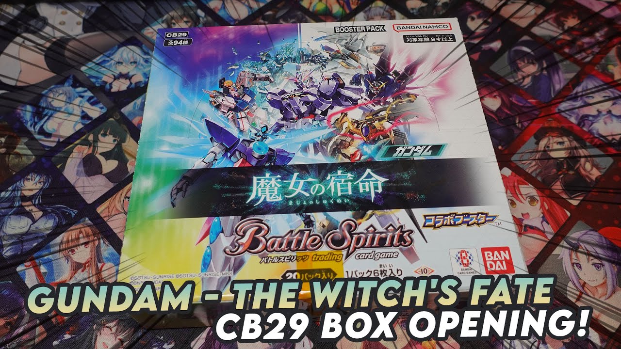 Gundam is Back! The Witch's Fate Box Opening! (Battle Spirits CB29