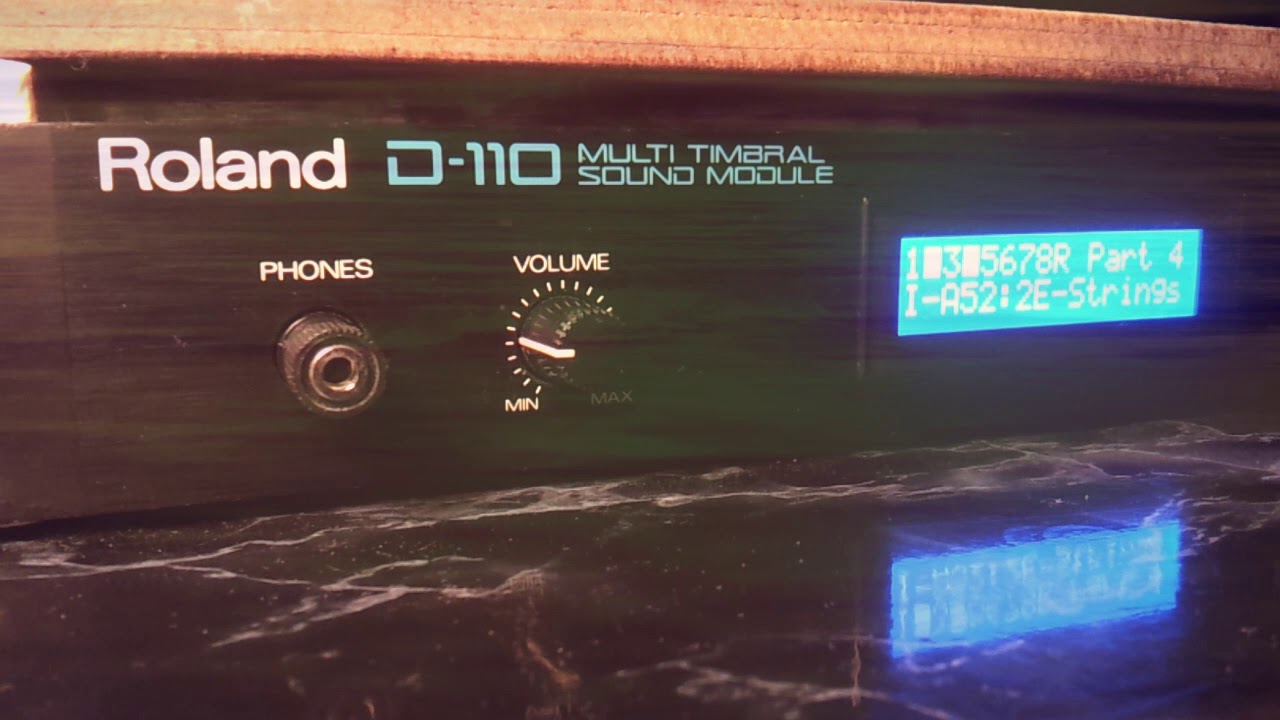 Roland D-110 synthesizer module patches and tunes - YouTube