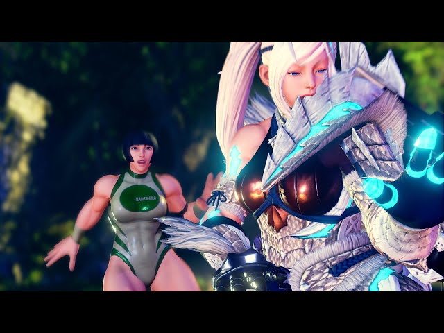 Rainbow Mika Zinogre X Armor 04 costume | Street Fighter V