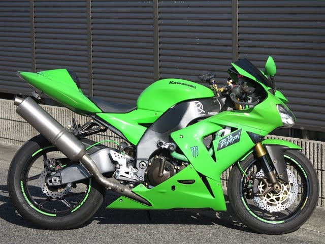 KAWASAKI ZX-10R ZXT00C エンジン始動 社外 マフラーサウンド - YouTube