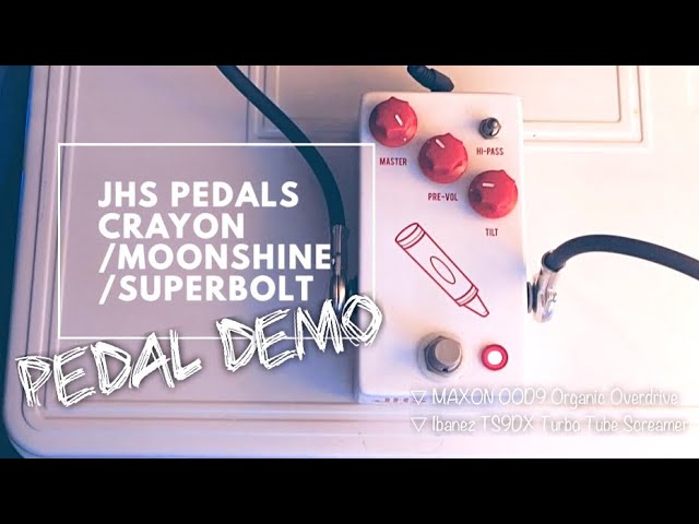 JHS PEDALS CRAYON / MOONSHINE / SUPERBOLT review | TS Pedals tone