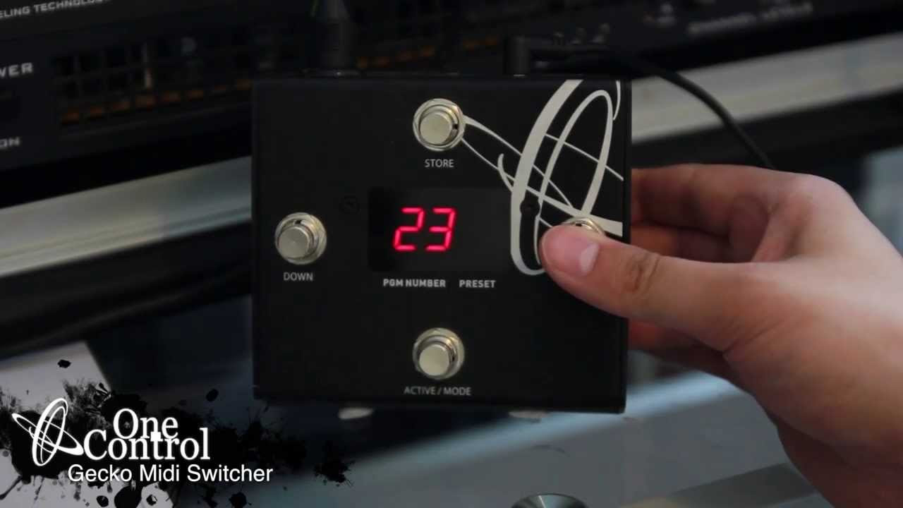 One Control Gecko Midi Program Selector - YouTube