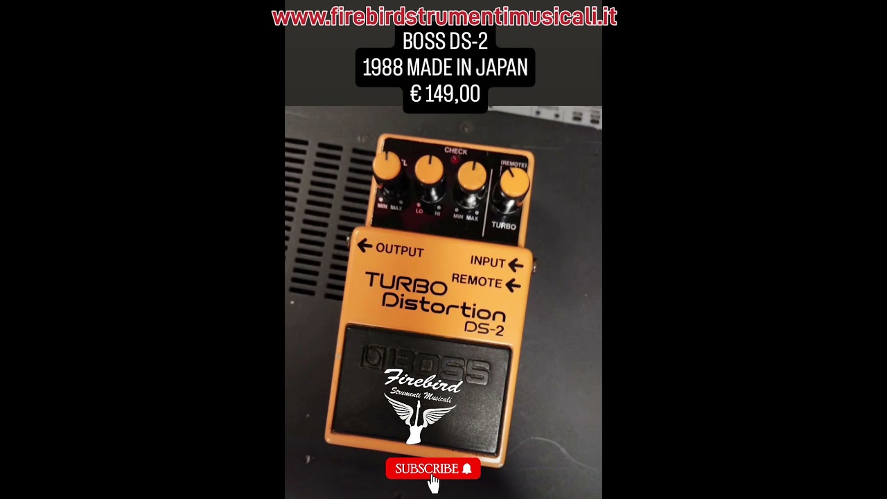 Boss DS-2 Turbo Distortion 1988 Made in Japan 2nd - YouTube