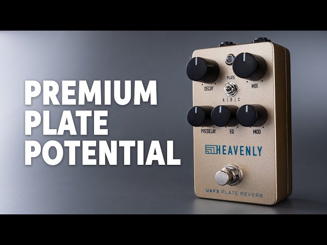UAFX Heavenly Plate Reverb Pedal: Metallic Magic & Celestial Sound