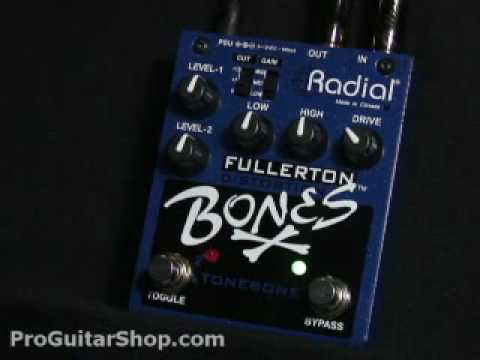 Radial Fullerton Bones Distortion Pedal - YouTube