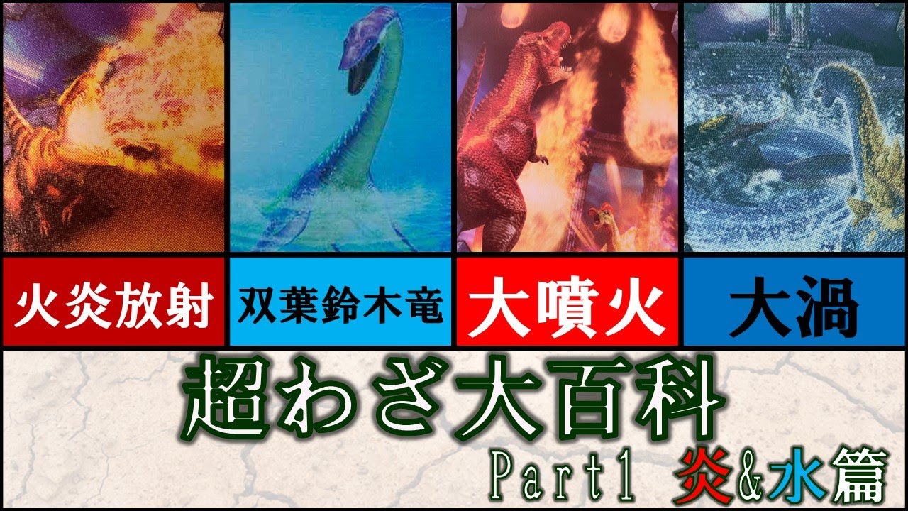 Dinosaur King] Super Move Encyclopedia Fire & Water Edition