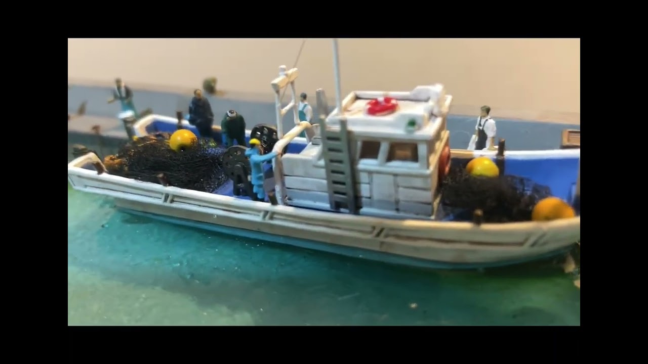 ある漁港のジオラマ - YouTube
