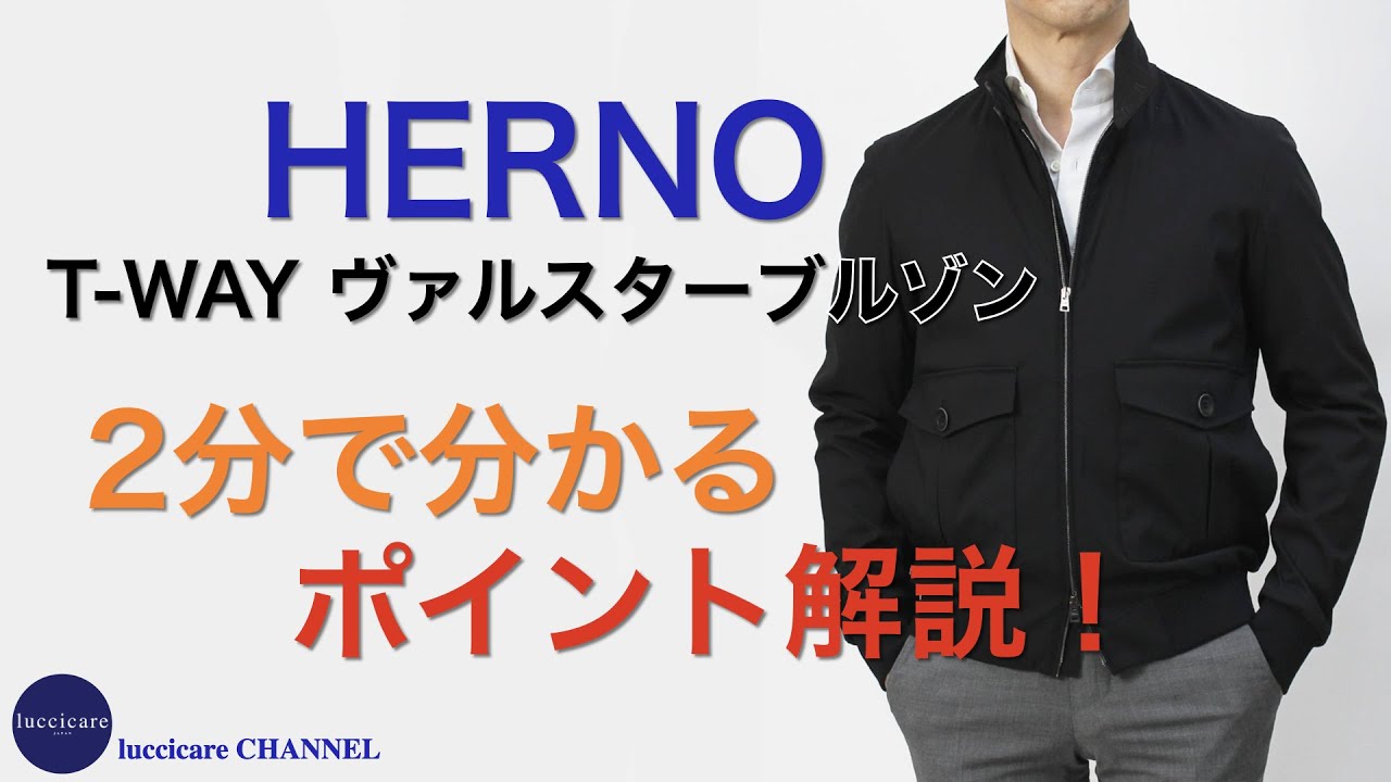 HERNO T-WAY ヴァルスター型 ブルゾン 2分で分かる ポイント解説