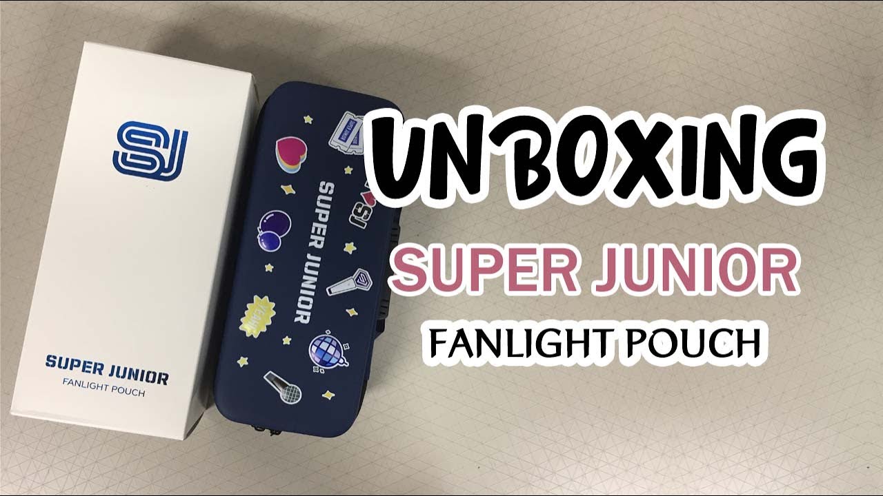 SUPER JUNIOR FANLIGHT POUCH Unboxing - YouTube