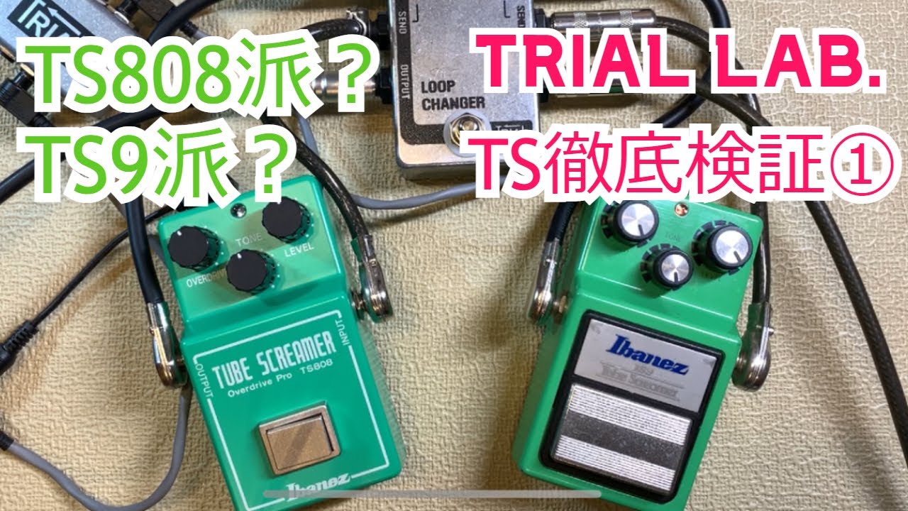 TS検証①！チューブスクリマー TS808とTS9って何が違うの？ TS808