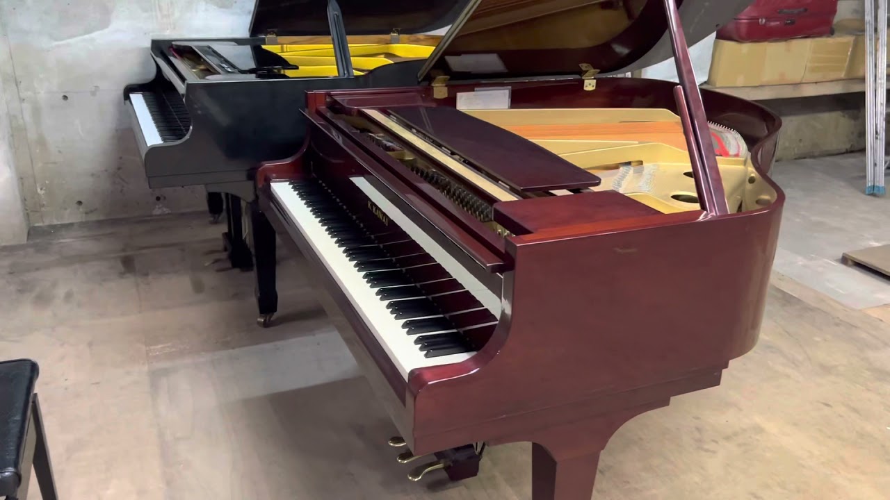 GE20（ワインレッド） カワイグランドピアノ ぴあの屋ドットコム - YouTube