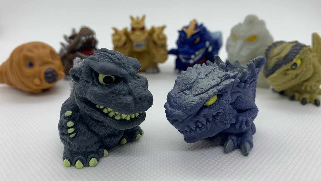 ガシャポン指人形】ゴジラ ソフビコレクション - YouTube