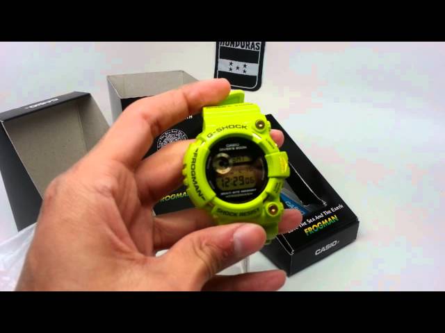 G-shock review GW-200F-3JR Kermit Frogman rare - YouTube