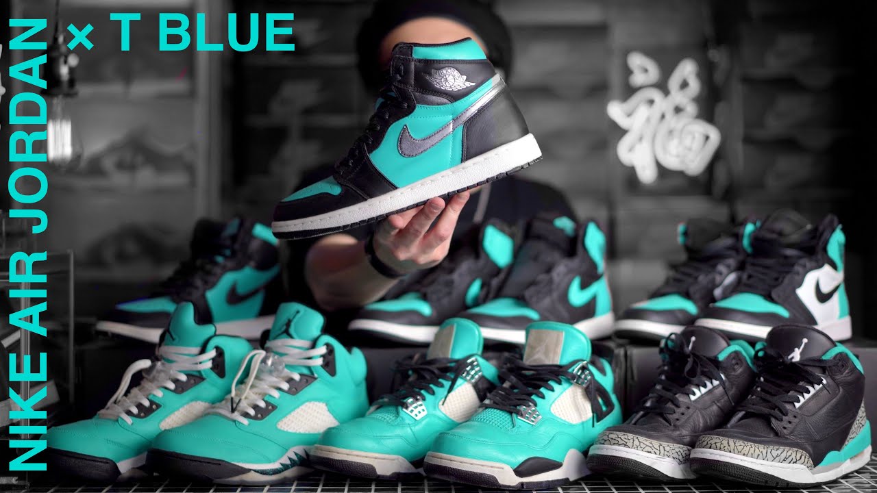 👗 [Nike ✔︎ Air Jordan] Custom Tiffany Color Custom NIKE AIR