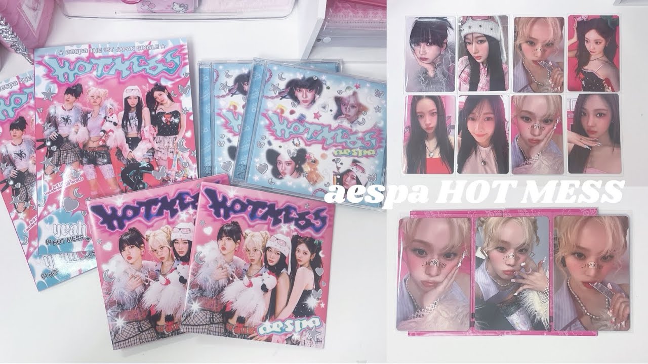 aespa HOTMESS unboxing /開封動画/Japan single/에스파/myvlog/마이