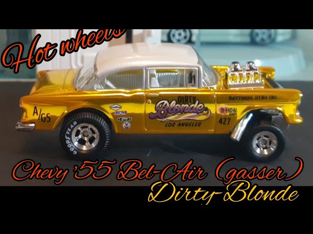 Hot Wheels Rlc exclusive 55 chevy Bel air gasser ( dirty blonde