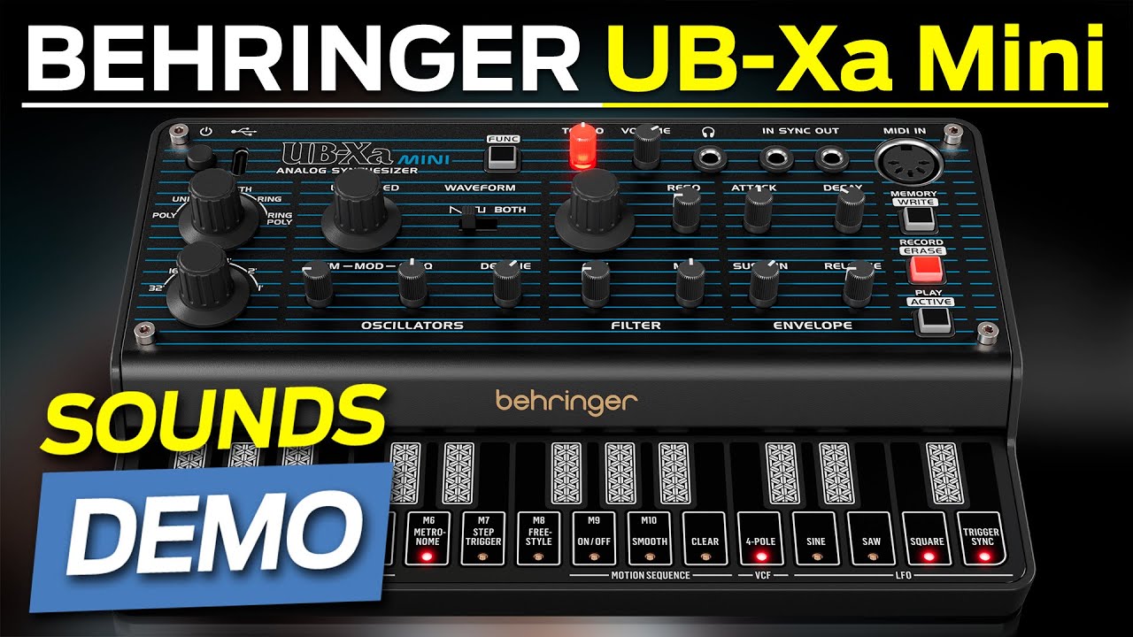 BEHRINGER UB-Xa Mini, NEW ANALOG CRAZY SYNTH (Oberheim inspired