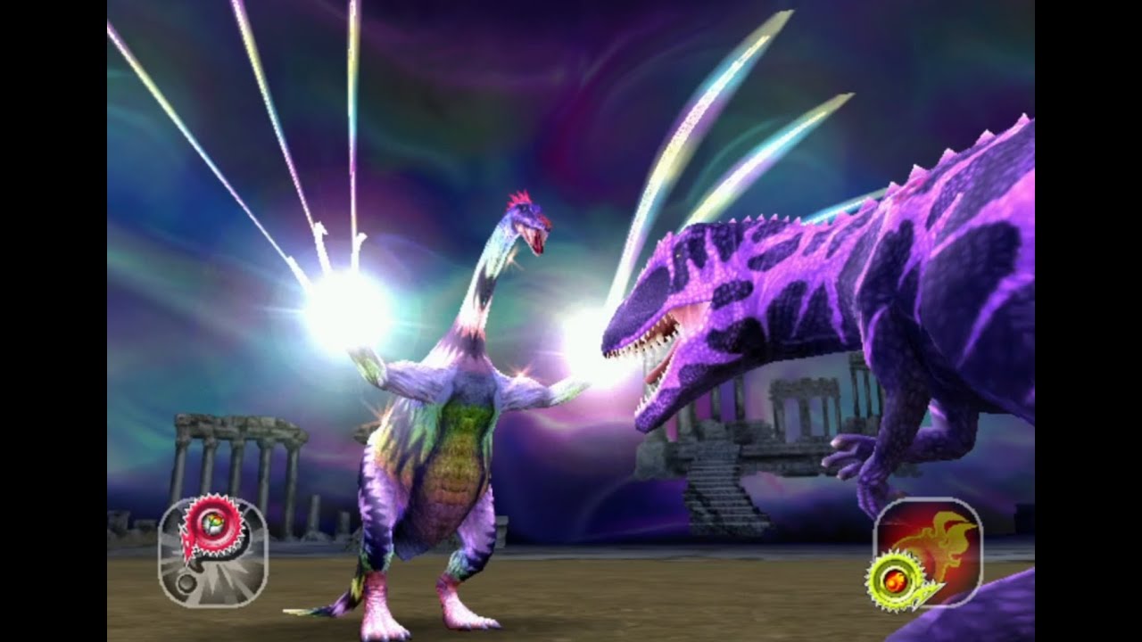Dinosaur King Awaken, super therizinosaurus vs goma eocarcharia