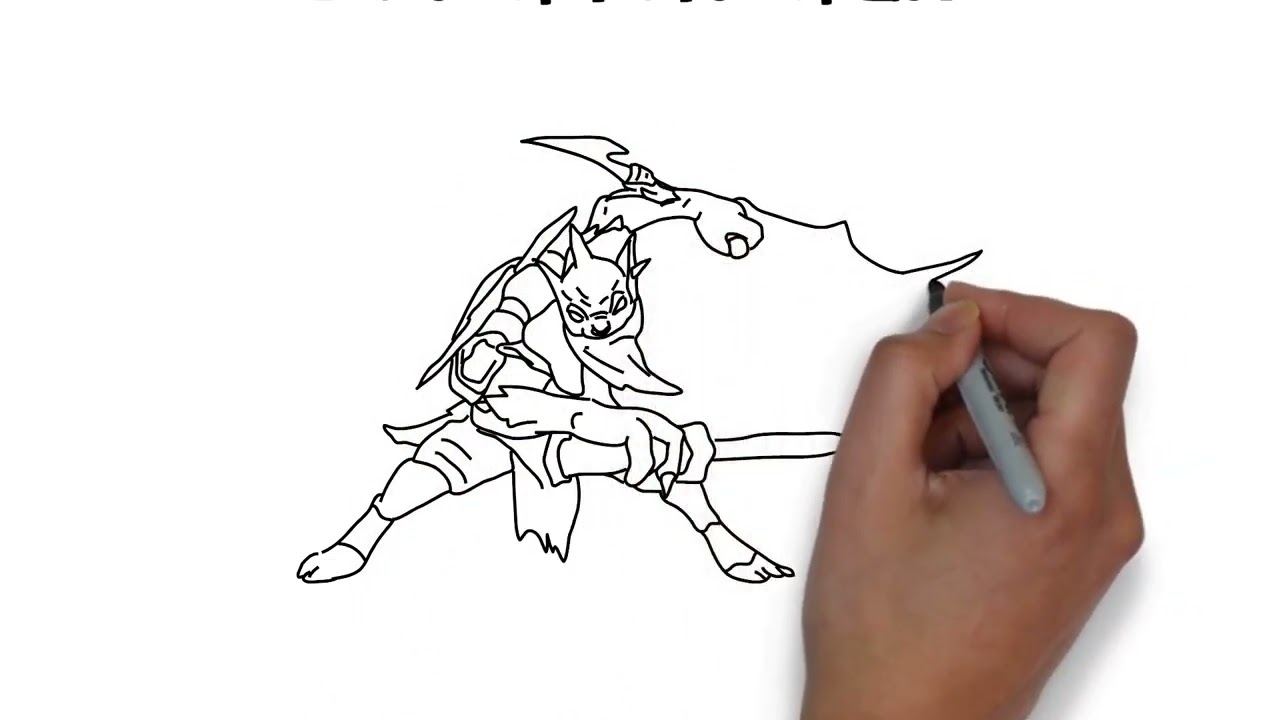 How To Draw Bountyhunter - Dota 2 | #drawing #howtodraw - YouTube